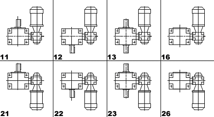 Схемы сборки мотор-редукторов